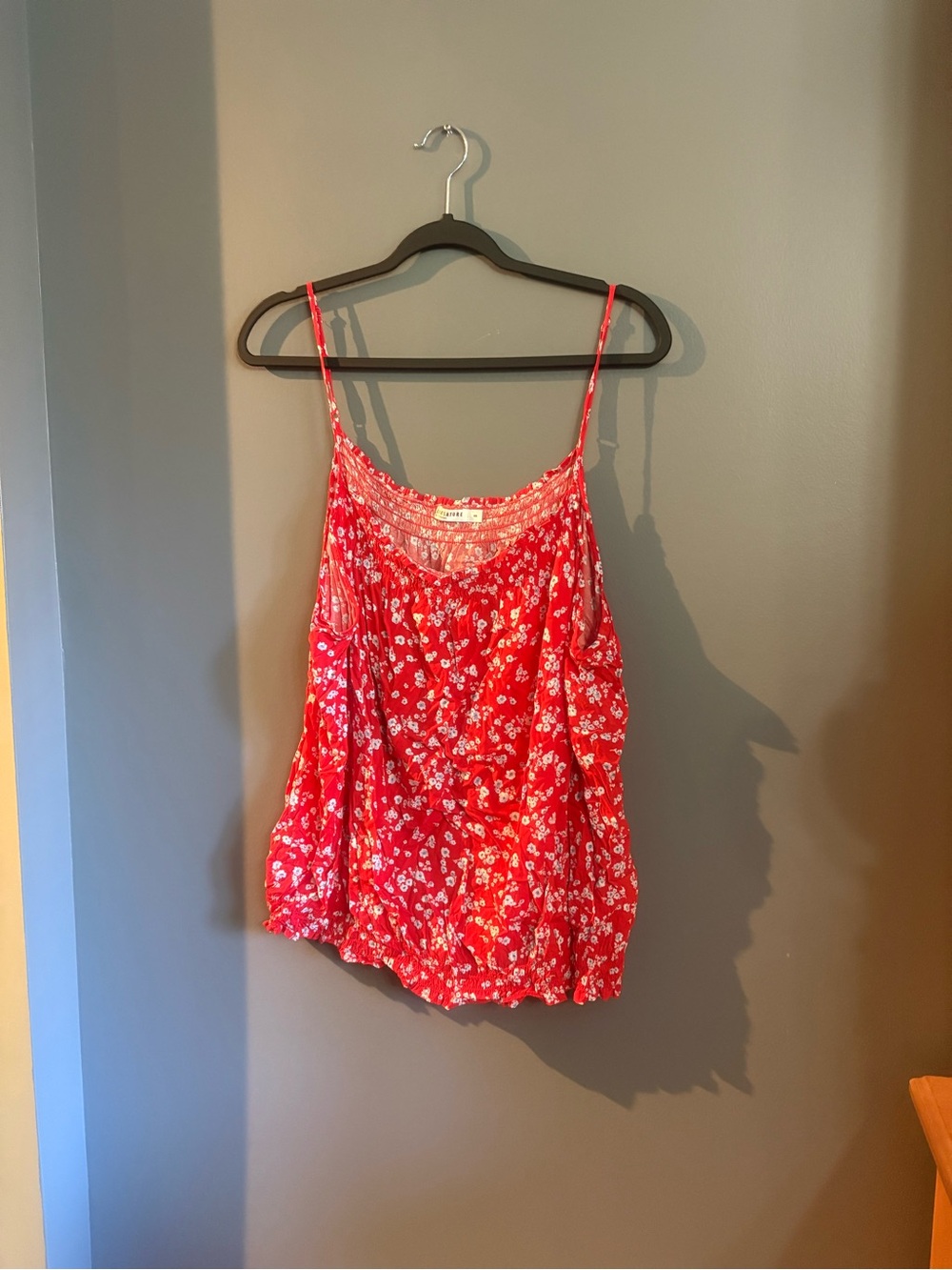 Reitmans Red Floral Spaghetti Strap Camisole
